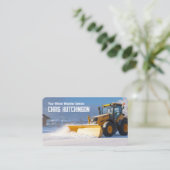 Schneepflug Visitenkarte (Stehend Vorderseite)