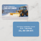 Schneepflug Visitenkarte (Vorne/Hinten)