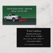 Schneepflug Visitenkarte (Vorne/Hinten)