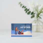 Schneepflug Visitenkarte (Stehend Vorderseite)