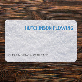 Schneepflug Visitenkarte