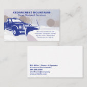 Schneepflug Visitenkarte (Vorne/Hinten)