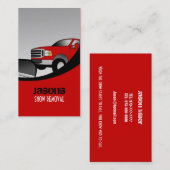 Schneepflug Visitenkarten Visitenkarte (Vorne/Hinten)