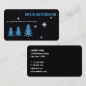 Schneepflügen Visitenkarte (Vorne/Hinten)