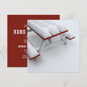 Schneepicknick Einladung