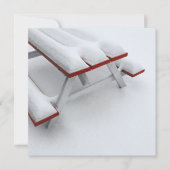 Schneepicknick Einladung (Vorderseite)