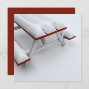 Schneepiknick Einladung