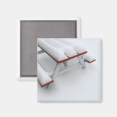 Schneepiknick Magnet (Vorderseite/Rückseite)