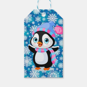 Schneepinguin   geschenkanhänger