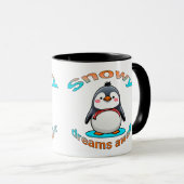 Schneepinguin-Tasse Tasse (VorderseiteRechts)
