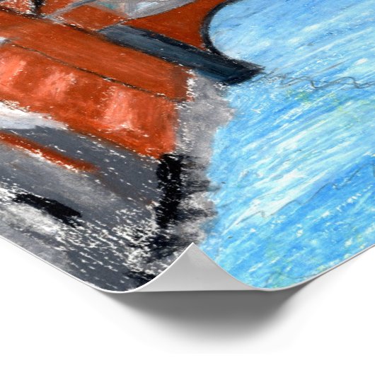 Schneeplatz Poster (Ecke)