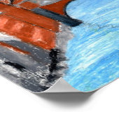 Schneeplatz Poster (Ecke)