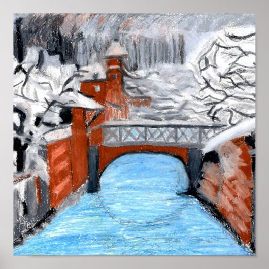 Schneeplatz Poster (Vorne)