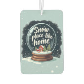 Schneeplatz wie Zuhause Autolufterfrischer (Rückseite)