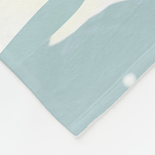 Schneeplatz wie Zuhause Fleecedecke (Ecke)