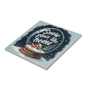 Schneeplatz wie Zuhause Fliese (Seite)