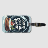 Schneeplatz wie Zuhause Gepäckanhänger (Vorderseite (Horizontal))