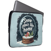 Schneeplatz wie Zuhause Laptopschutzhülle (Vorne Rechts)