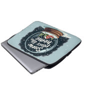 Schneeplatz wie Zuhause Laptopschutzhülle (Vorne Knopf)