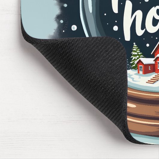 Schneeplatz wie Zuhause Mousepad (Ecke)