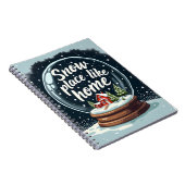 Schneeplatz wie Zuhause Notizblock (Rechte Seite)