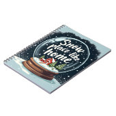 Schneeplatz wie Zuhause Notizblock (Linke Seite)