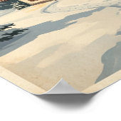 Schneeposter Alpenchalets Poster (Ecke)