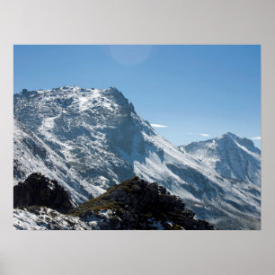 Schneepostkarte Davos Schweiz Poster