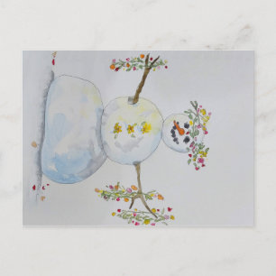 Schneepostkarte Postkarte