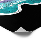 Schneepowder Day Snowboarden Mountain Sport Poster (Ecke)