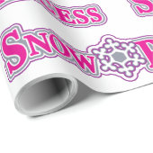 Schneeprinzess Geschenkpapier (Rolleneckpunkt)