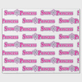 Schneeprinzess Geschenkpapier (Flach)