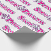 Schneeprinzess Geschenkpapier (Ecke)