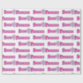 Schneeprinzess Geschenkpapier (Flach)