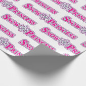 Schneeprinzess Geschenkpapier (Ecke)