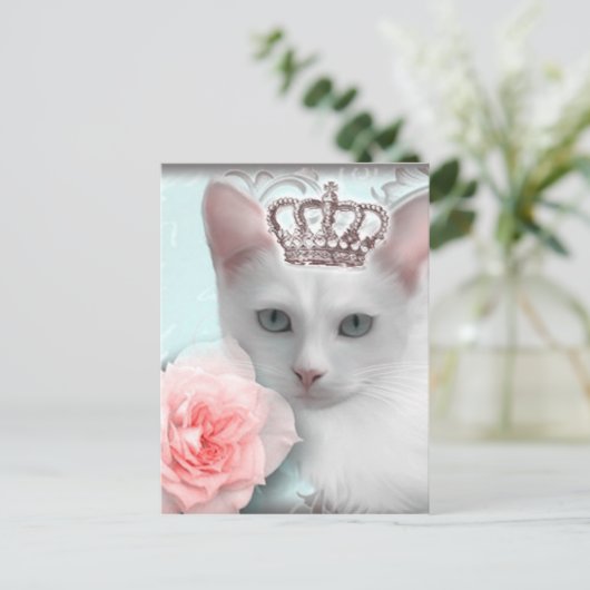 Schneeprinzess Postkarte (Stehend Vorderseite)