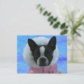 Schneeprinzess Postkarte (Stehend Vorderseite)