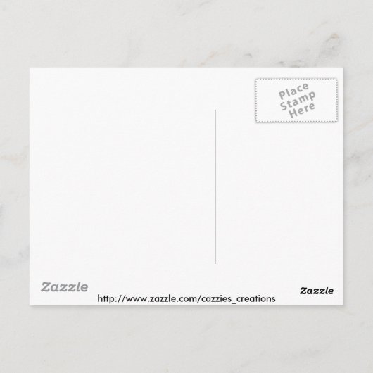 Schneeprinzess Postkarte (Rückseite)