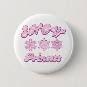 Schneeprinzessin auf Dunkelheit Button