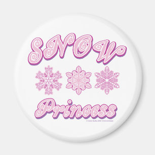 Schneeprinzessin auf Dunkelheit Magnet