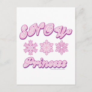 Schneeprinzessin auf Dunkelheit Postkarte