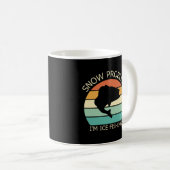 Schneeproblem Ich bin Eisfischen Kaffeetasse (VorderseiteRechts)