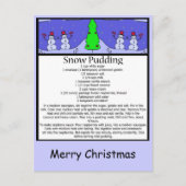 Schneepudding, Frohe Weihnachten (Vorderseite)