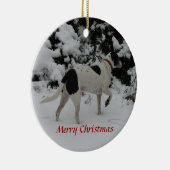 Schneepunkt Rio Keramik Ornament (Rechts)