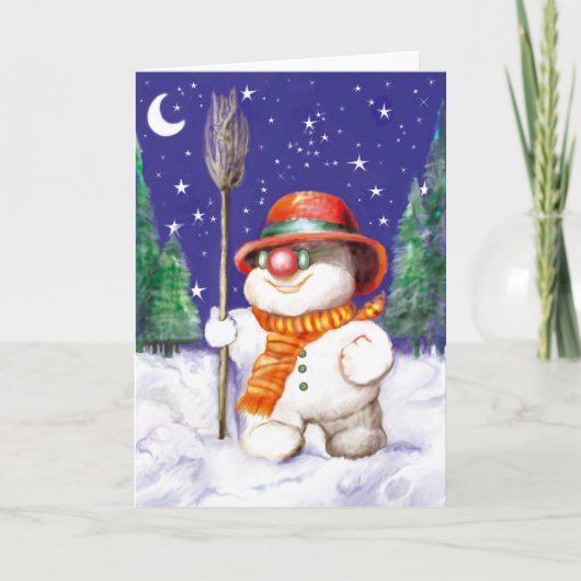 *Schneepuppe* Feiertagskarte (Vorderseite)