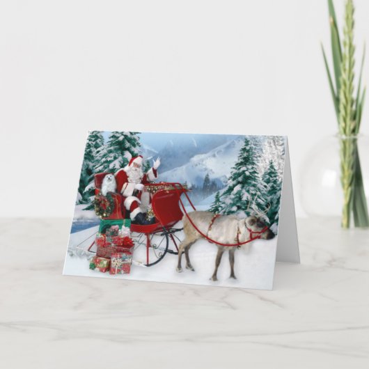 Schneeräumchen der maltesischen Weihnachtskarte Feiertagskarte (Vorderseite)