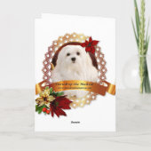 Schneeräumchen der maltesischen Weihnachtskarte Feiertagskarte (Rückseite)