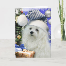 Schneeräumchen der maltesischen Weihnachtskarte Feiertagskarte