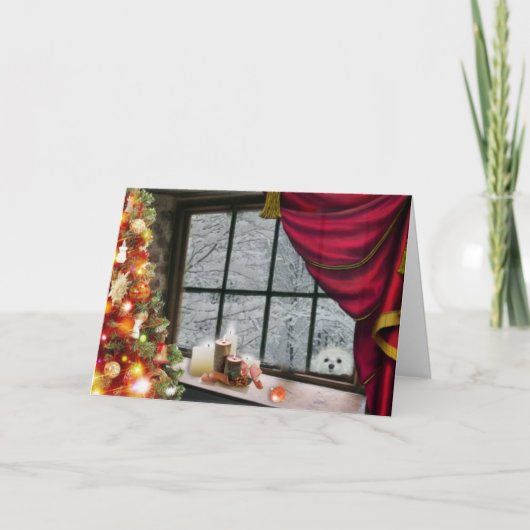 Schneeräumchen der maltesischen Weihnachtskarte Feiertagskarte (Vorderseite)