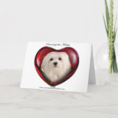 Schneeräumchen der maltesischen Weihnachtskarte Feiertagskarte (Rückseite)